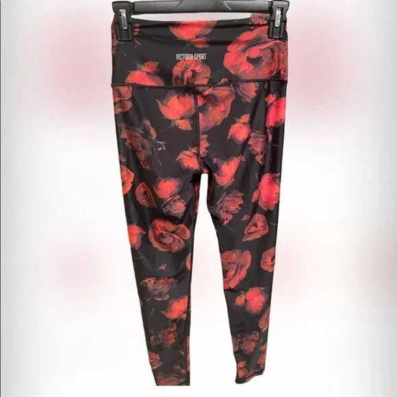 NWOT Victoria's Secret Women's Sporty Floral Leggings - Picture 5 of 5